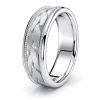 Malachi Hand Woven Mens Wedding Band