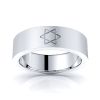 Ambrose Solid 7mm Star Women Wedding Ring