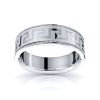 Miriam 7mm Greek Key Women Wedding Ring