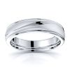 Mark Solid 6mm Wave Mens Wedding Ring