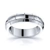 Tucker Solid Fancy Mens Wedding Band