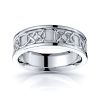 Aife Celtic Knot Mens Wedding Band