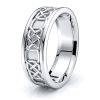 Aife Celtic Knot Mens Wedding Band