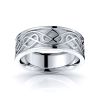 Arianrhod Celtic Heart Mens Wedding Ring