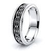 Arian Floral Mens Celtic Wedding Band