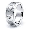 Aislin Celtic Symbol Mens Wedding Band