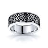 Aeron Trinity Knot Mens Celtic Wedding Ring