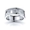 Aeronwen Trinity Knot Mens Celtic Wedding Band