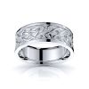 Aednat Heart Mens Celtic Wedding Band