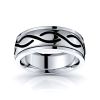 Aine Celtic Knot Mens Wedding Band