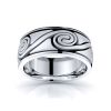 Cormac Celtic Spiral Mens Wedding Band