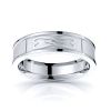 Misty Heart Mens Celtic Wedding Ring 