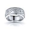 Carrick Celtic Spiral Mens Wedding Band