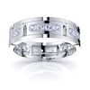 Rose Mens Diamond Wedding Band