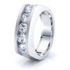 Ruby Mens Diamond Wedding Band