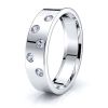 Pearl Mens Diamond Wedding Band