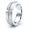 Hermione Mens Diamond Wedding Band
