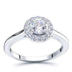 Alabama Halo Engagement Ring