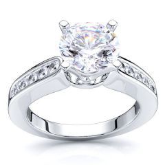 Irving Sidestone Engagement Ring