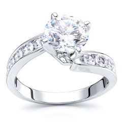 Darwin Sidestone Engagement Ring