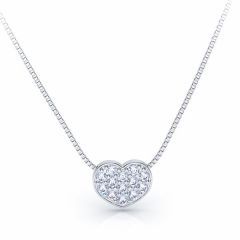 Pierrette Heart Shaped Diamond Pendant