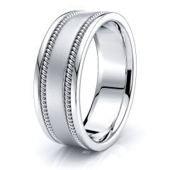 Nolan Mens Hand Braided Wedding Ring