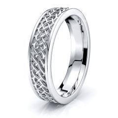 Faron Mens Celtic Wedding Ring
