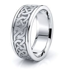 Meadow Celtic Knot Mens Wedding Band