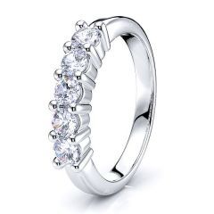 Petite Prong Set Women Wedding Ring