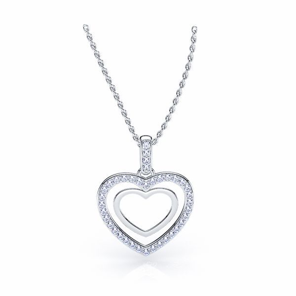 Benigna Diamond Heart Pendant 