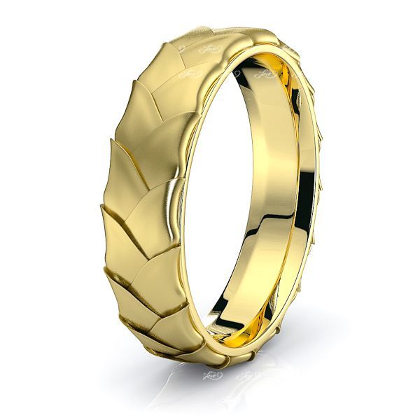 Lucas Hand Woven Mens Wedding Band