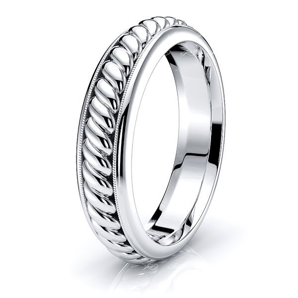 Sebastian Mens Hand Braided Wedding Band 