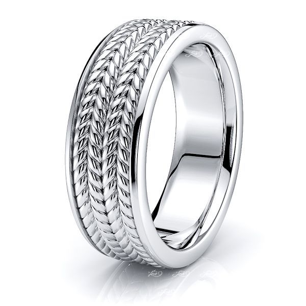 Amias Hand Woven Mens Wedding Ring
