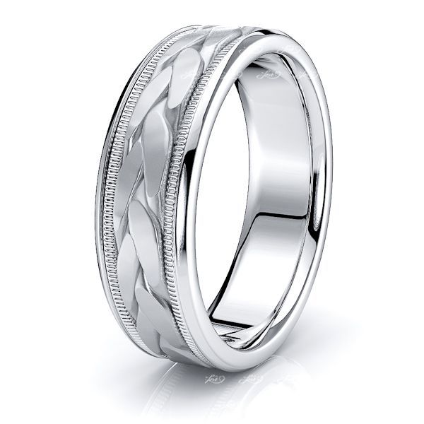 Weaved wedding band cheap