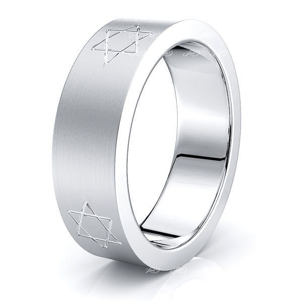 Ambrose Solid 7mm Star Women Wedding Ring