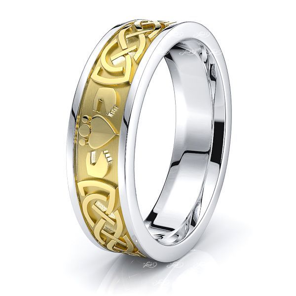 DENEME Todd Claddagh Women Celtic Wedding Ring