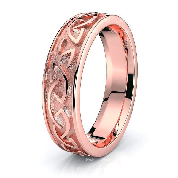 Fiona Celtic Knot Mens Wedding Ring 
