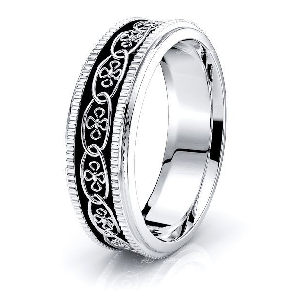 Arian Floral Women Celtic Wedding Ring