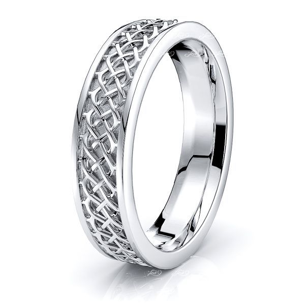 Faron Mens Celtic Wedding Ring 