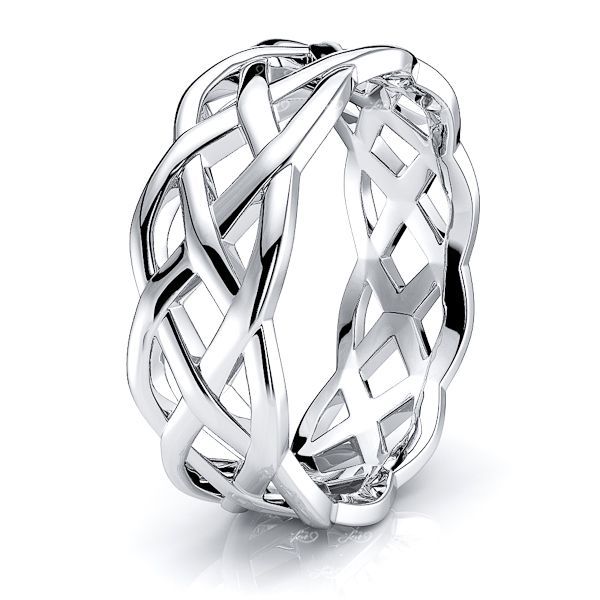 Mens wedding bands celtic knot top