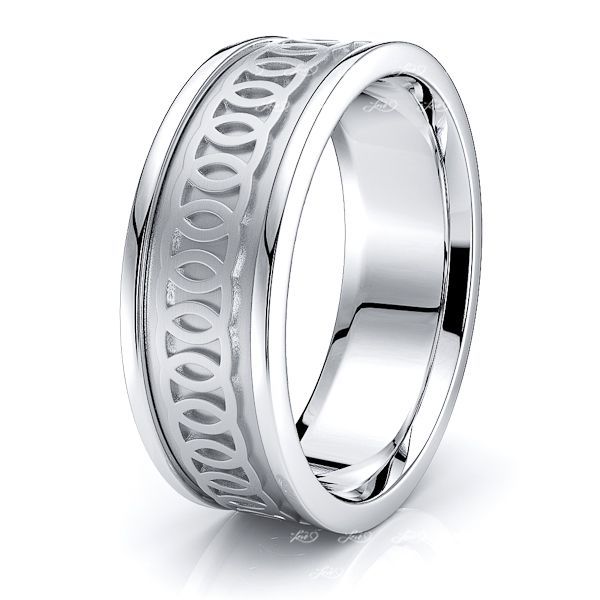 Brodie Celtic Knot Mens Wedding Ring