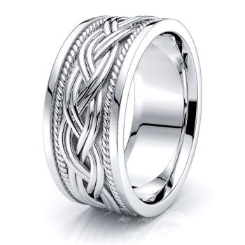 Graham Hand Woven Mens Wedding Ring