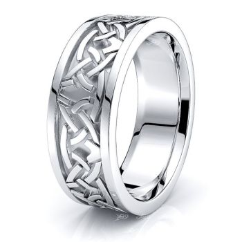 Colin Celtic Knot Mens Wedding Band