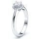 Dallas Halo Solitaire Engagement Ring