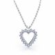 Cornelie Heart Shaped Diamond Pendant
