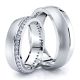 0.60 Carat 6mm Elegant Matching His and Hers Diamond Wedding Ring Set