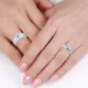 7mm Designer Matching His and Hers Wedding Ring Set