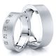 0.25 Carat Five Stone 6mm His and Hers Diamond Wedding Band Set