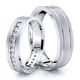 0.42 Carat Trendy Classic 5mm His and Hers Diamond Wedding Band Set