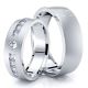 0.40 Carat Timeless Design 6mm His and Hers Diamond Wedding Ring Set